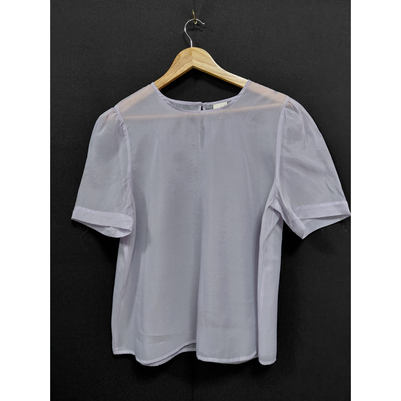 A.N.D E A Y Top White Solid Short Sleeve Women Size Xl